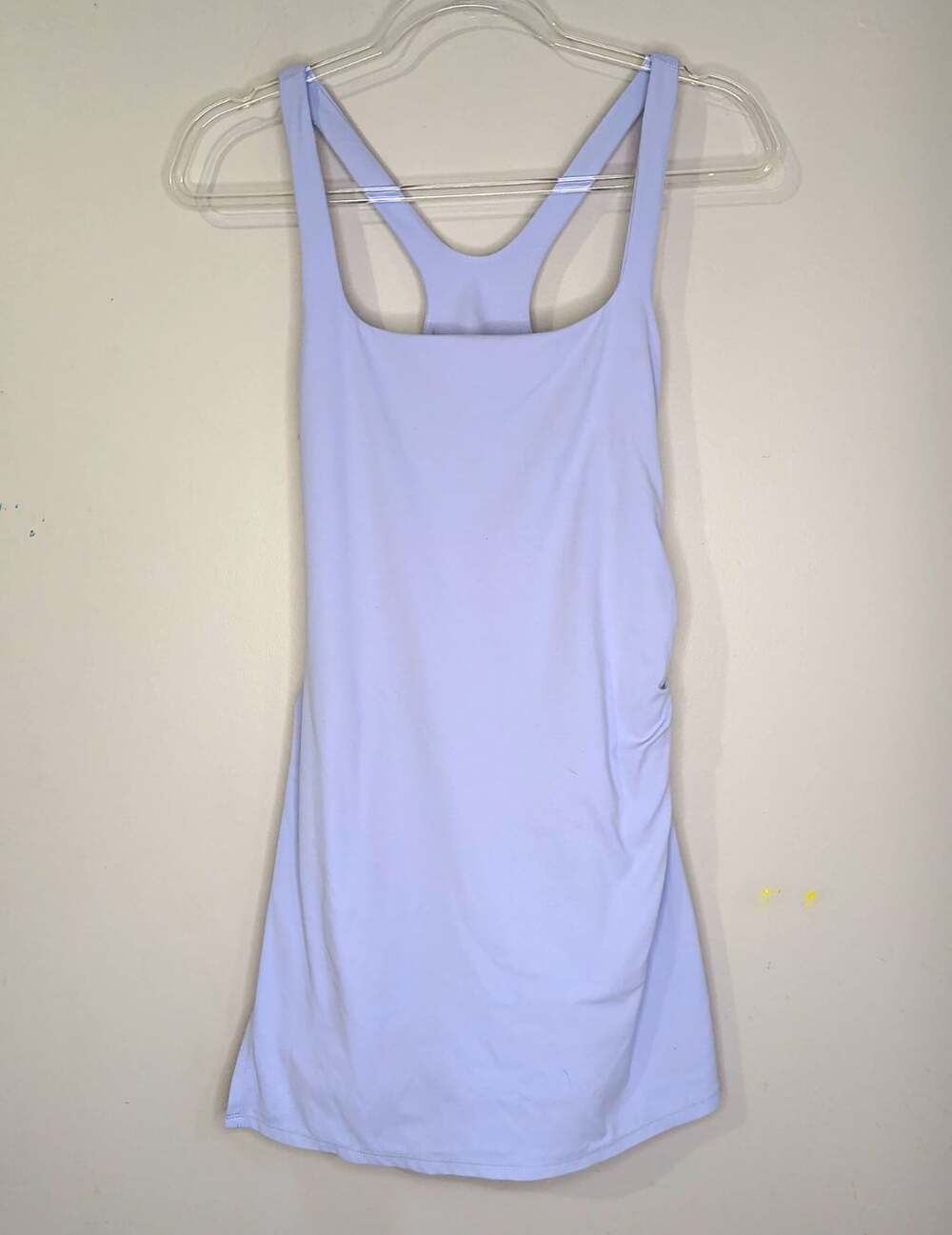 free people Lavender Knit Bodycon Mini Dress Square Neck Open Back Stretch S